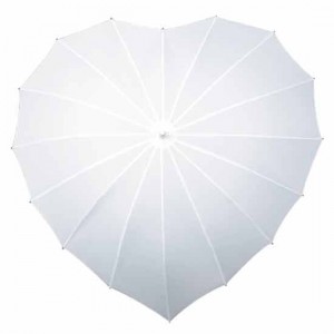 Heart Umbrella - White