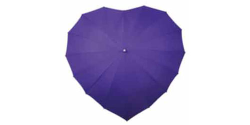Heart Umbrella – Purple