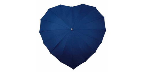 Heart Umbrella –  Dark Blue