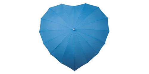 Heart Umbrella – Sky Blue