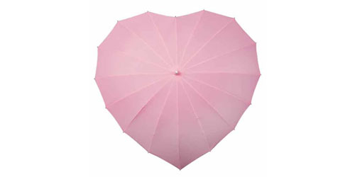 Heart Umbrella – Soft Pink