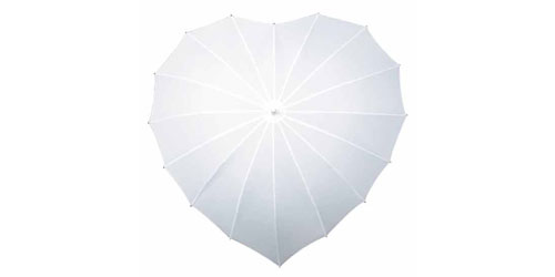 Heart Umbrella – White